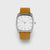 ICON Classic Watch - Silver Case/ Tan Leather Strap